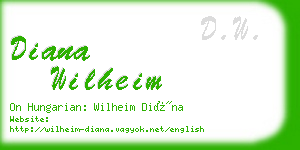 diana wilheim business card